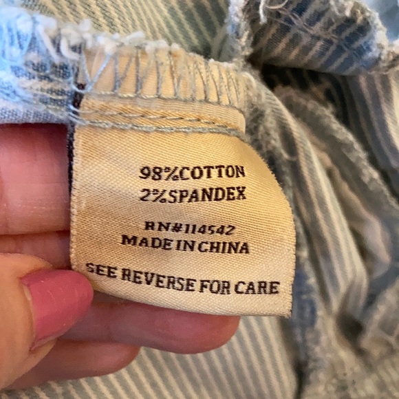 Jou Jou Stripped Zip Pocket Denim Jacket Size S - Picture 12 of 16